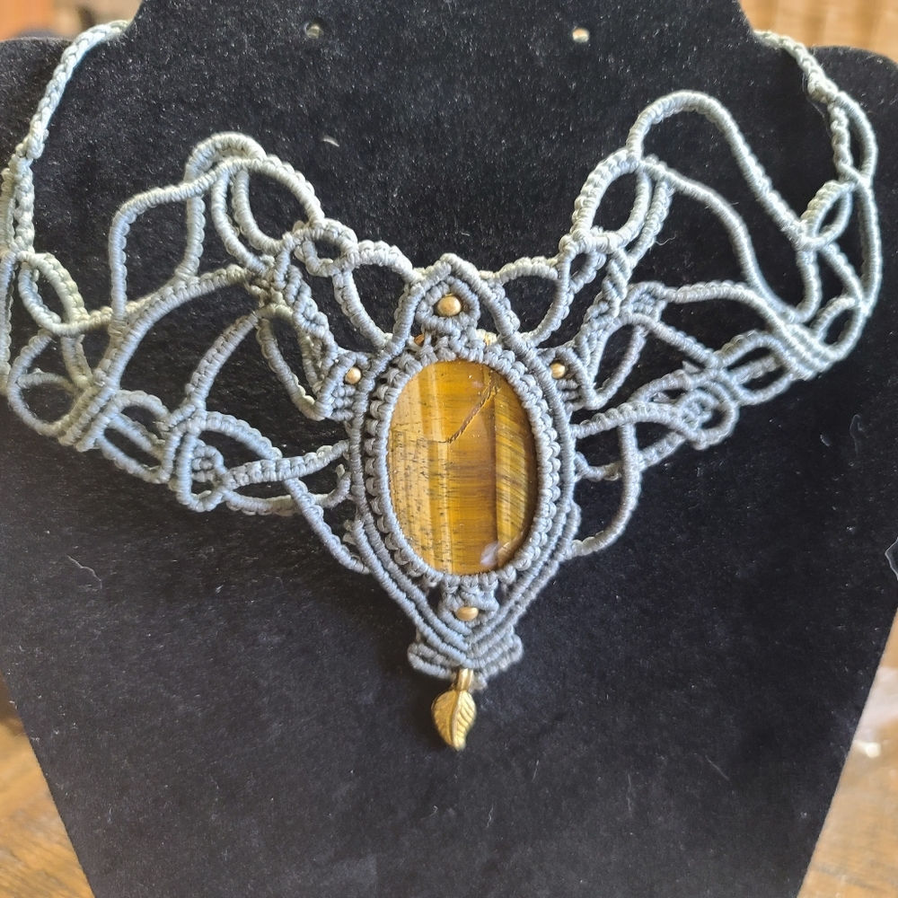 Macrame Necklace - Picture 2 of 2